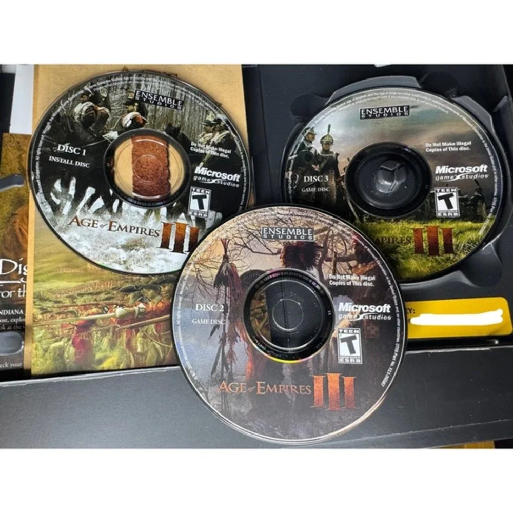 Vintage 2005 Age of Empires‎ III PC Game Complete With Discs, Manuals & Key